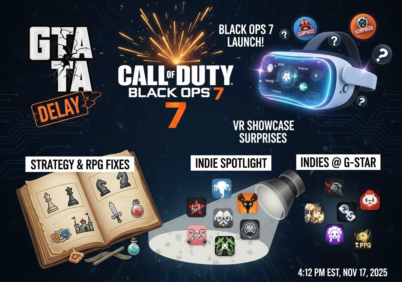 New Vr drops and Indie show woes