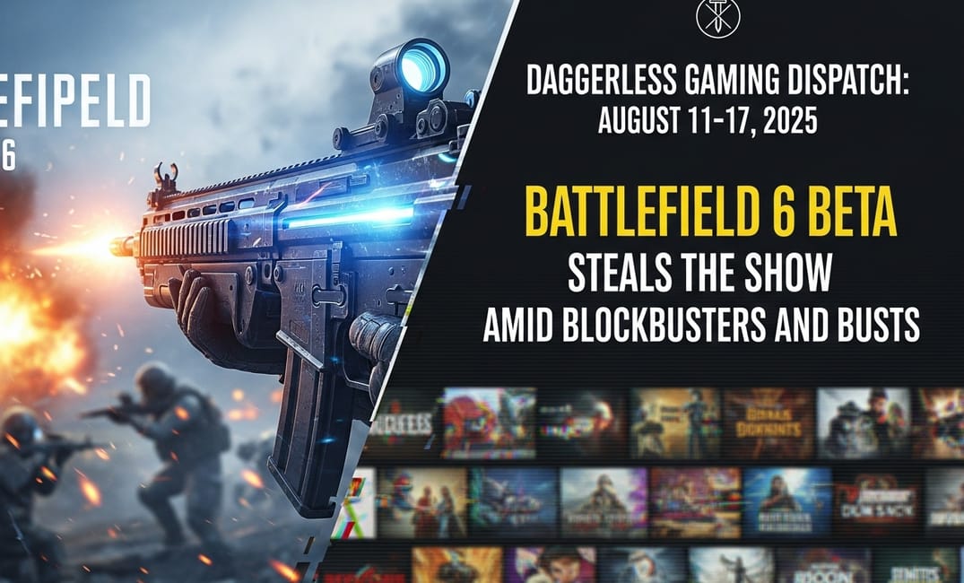 Daggerless Gaming Dispatch: August 11–17, 2025 – Battlefield 6 Beta Steals the Show Amid Blockbusters and Busts