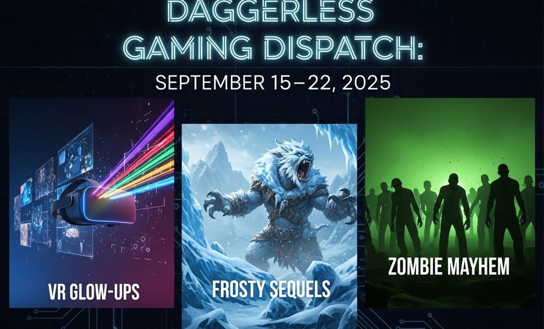 Daggerless Gaming Dispatch: September 15–22, 2025 – VR Glow-Ups, Frosty Sequels, and Zombie Mayhem
