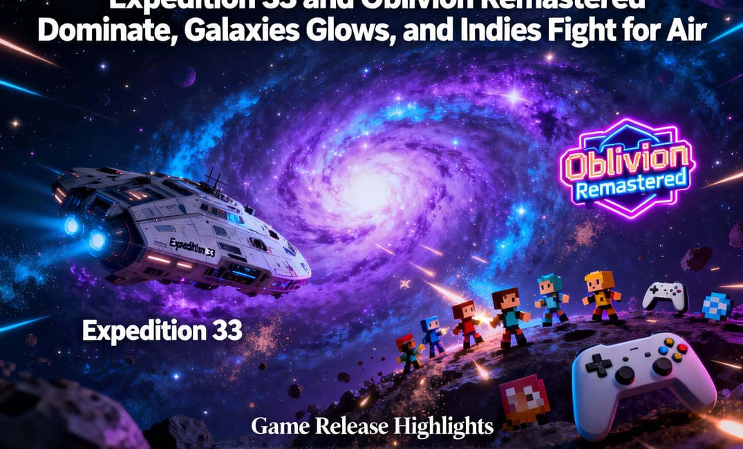 Expedition 33 and Oblivion Remastered Dominate, Galaxies Glows, and Indies Fight for Air
