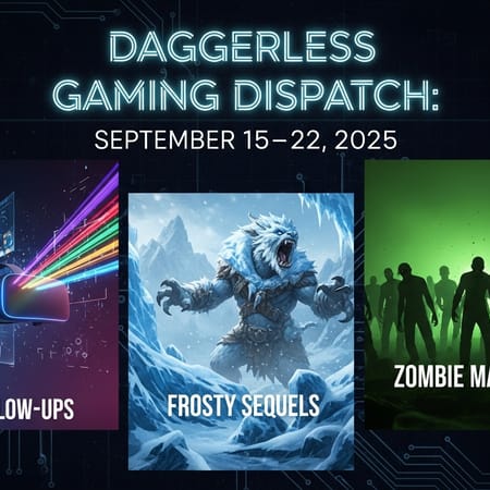 Image of: Daggerless Gaming Dispatch: September 15–22, 2025 – VR Glow-Ups, Frosty Sequels, and Zombie Mayhem